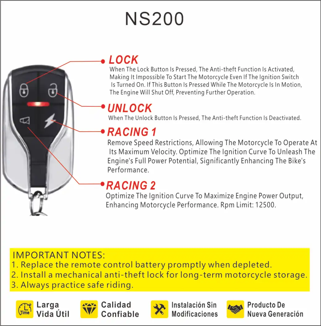 NS200- Remote